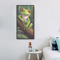 Grenouille Diy Kits Acrylique Peintures Par Numéros Pour Adulte Enfant MJ1914