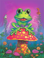 Grenouille Diy Kits Acrylique Peintures Par Numéros Pour Adulte Enfant MJ1932