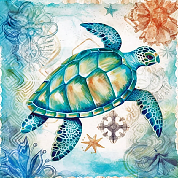 Tortue Diy Kits Peintures Par Numéros MJ1976