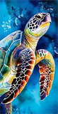 Tortue Diy Kits Acrylique Peintures Par Numéros Pour Adulte Enfant MJ1981