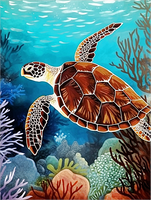 Tortue Diy Kits Peintures Par Numéros MJ1989