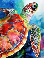 Tortue Diy Kits Peintures Par Numéros MJ1990