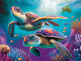 Tortue Diy Kits Peintures Par Numéros MJ1993