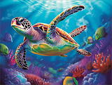 Tortue Diy Kits Peintures Par Numéros MJ1998