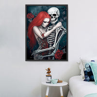 Crâne Diy Kits Peintures Par Numéros MJ2059