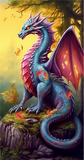 Dragon Diy Kits Acrylique Peintures Par Numéros Pour Adulte Enfant MJ2101