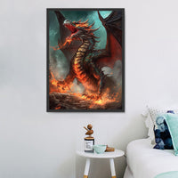 Dragon Diy Kits Acrylique Peinture Par Numéros Pour Adulte Enfant MJ2109