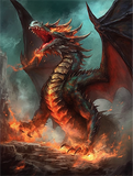 Dragon Diy Kits Acrylique Peinture Par Numéros Pour Adulte Enfant MJ2109