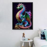 Dragon Diy Kits Acrylique Peinture Par Numéros Pour Adulte Enfant MJ2115