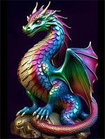 Dragon Diy Kits Acrylique Peinture Par Numéros Pour Adulte Enfant MJ2115