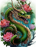 Dragon Diy Kits Acrylique Peinture Par Numéros Pour Adulte Enfant MJ2123