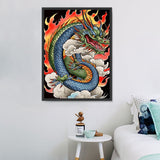 Dragon Diy Kits Acrylique Peinture Par Numéros Pour Adulte Enfant MJ2127