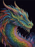 Dragon Diy Kits Acrylique Peinture Par Numéros Pour Adulte Enfant MJ2129
