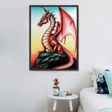Dragon Diy Kits Acrylique Peinture Par Numéros Pour Adulte Enfant MJ2137