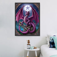 Dragon Diy Kits Acrylique Peinture Par Numéros Pour Adulte Enfant MJ2149