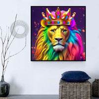 Lion Diy Kits Acrylique Peintures Par Numéros Pour Adulte Enfant MJ9174