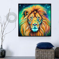 Lion Diy Kits Acrylique Peintures Par Numéros Pour Adulte Enfant MJ9176