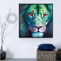 Lion Diy Kits Acrylique Peintures Par Numéros Pour Adulte Enfant MJ9180