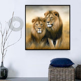 Lion Diy Kits Acrylique Peintures Par Numéros Pour Adulte Enfant MJ9183
