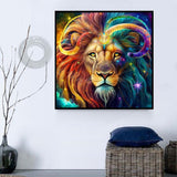 Lion Diy Kits Acrylique Peintures Par Numéros Pour Adulte Enfant MJ9187
