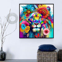Lion Diy Kits Acrylique Peintures Par Numéros Pour Adulte Enfant MJ9188