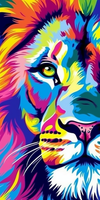 Lion Diy Kits Acrylique Peintures Par Numéros Pour Adulte Enfant MJ9193