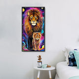Lion Diy Kits Acrylique Peintures Par Numéros Pour Adulte Enfant MJ9194