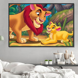 Lion Diy Kits Acrylique Peintures Par Numéros Pour Adulte Enfant MJ9207