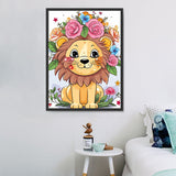 Lion Diy Kits Acrylique Peintures Par Numéros Pour Adulte Enfant MJ9210