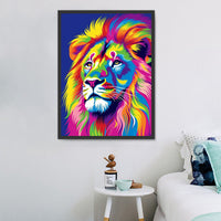 Lion Diy Kits Acrylique Peintures Par Numéros Pour Adulte Enfant MJ9212
