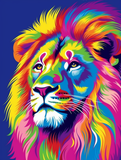 Lion Diy Kits Acrylique Peintures Par Numéros Pour Adulte Enfant MJ9212