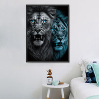 Lion Diy Kits Acrylique Peintures Par Numéros Pour Adulte Enfant MJ9213
