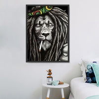 Lion Diy Kits Acrylique Peintures Par Numéros Pour Adulte Enfant MJ9214