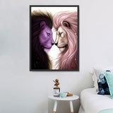 Lion Diy Kits Acrylique Peintures Par Numéros Pour Adulte Enfant MJ9217