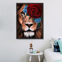 Lion Diy Kits Acrylique Peintures Par Numéros Pour Adulte Enfant MJ9222