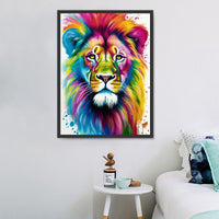 Lion Diy Kits Acrylique Peintures Par Numéros Pour Adulte Enfant MJ9228