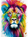 Lion Diy Kits Acrylique Peintures Par Numéros Pour Adulte Enfant MJ9228