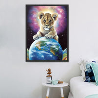 Lion Diy Kits Acrylique Peintures Par Numéros Pour Adulte Enfant MJ9233