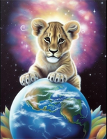Lion Diy Kits Acrylique Peintures Par Numéros Pour Adulte Enfant MJ9233