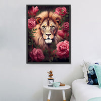Lion Diy Kits Acrylique Peintures Par Numéros Pour Adulte Enfant MJ9236