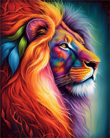 Lion Diy Kits Acrylique Peintures Par Numéros Pour Adulte Enfant MJ9240