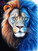 Lion Diy Kits Acrylique Peintures Par Numéros Pour Adulte Enfant MJ9241