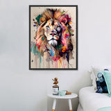 Lion Diy Kits Acrylique Peintures Par Numéros Pour Adulte Enfant MJ9243