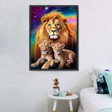 Lion Diy Kits Acrylique Peintures Par Numéros Pour Adulte Enfant MJ9247