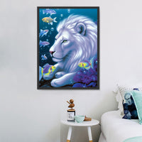 Lion Diy Kits Acrylique Peintures Par Numéros Pour Adulte Enfant MJ9248