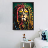 Lion Diy Kits Acrylique Peintures Par Numéros Pour Adulte Enfant MJ9252