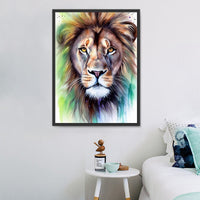 Lion Diy Kits Acrylique Peintures Par Numéros Pour Adulte Enfant MJ9253