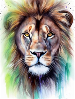 Lion Diy Kits Acrylique Peintures Par Numéros Pour Adulte Enfant MJ9253