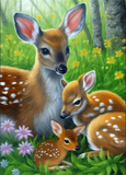 Cerf Diy Kits Acrylique Peinture Par Numéros Pour Adulte Enfant MJ9305