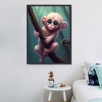 Singe Diy Kits Acrylique Peintures Par Numéros Pour Adulte Enfant MJ9614
